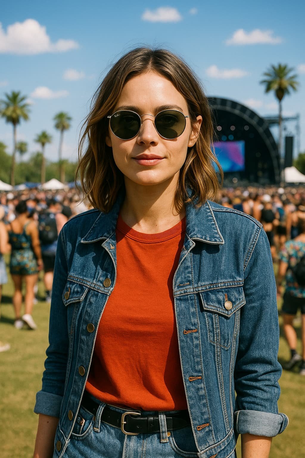 RayBan Round Metal nổi bật tại lễ hội âm nhạc