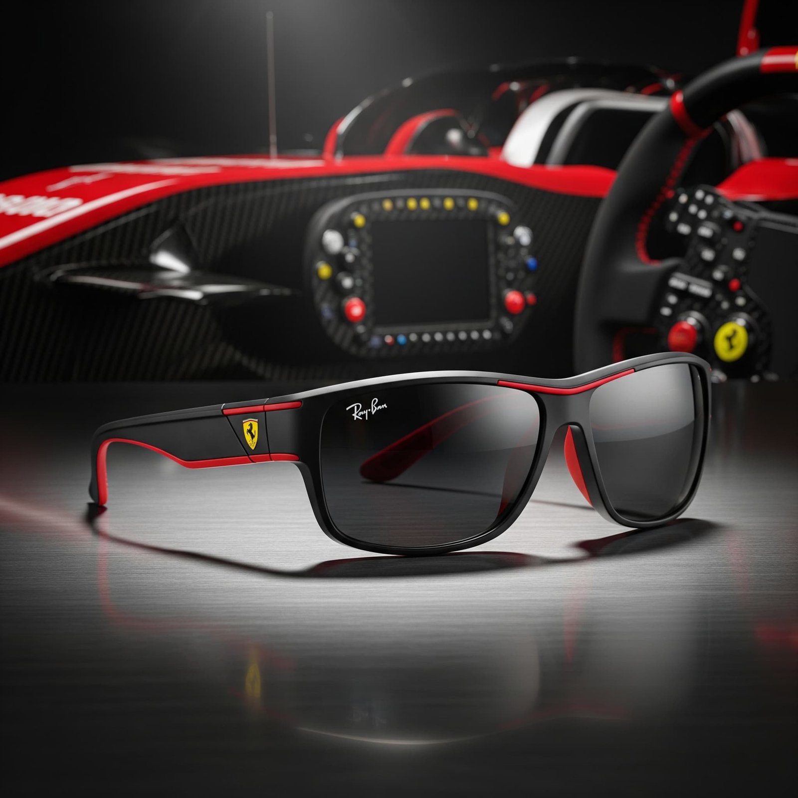 Charles Leclerc với Ray-Ban Ferrari