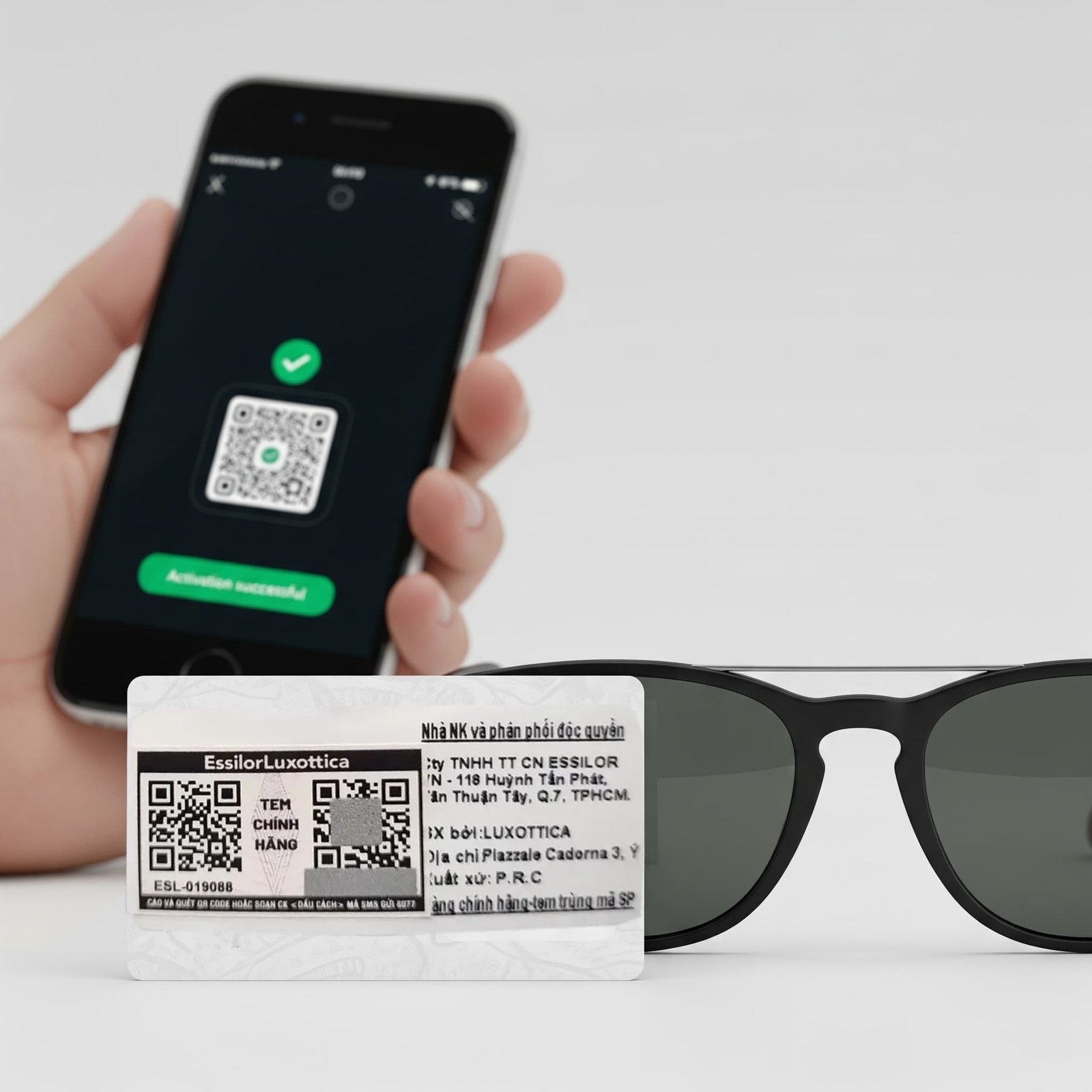 Phiếu bảo hành và chứng nhận chính hãng Ray-Ban