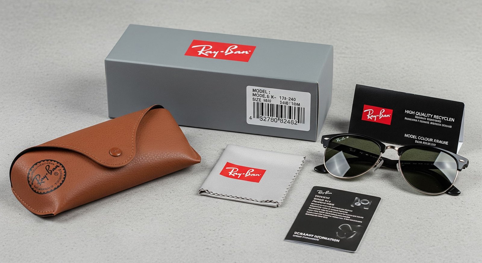 Bao bì Ray-Ban chính hãng hoàn chỉnh