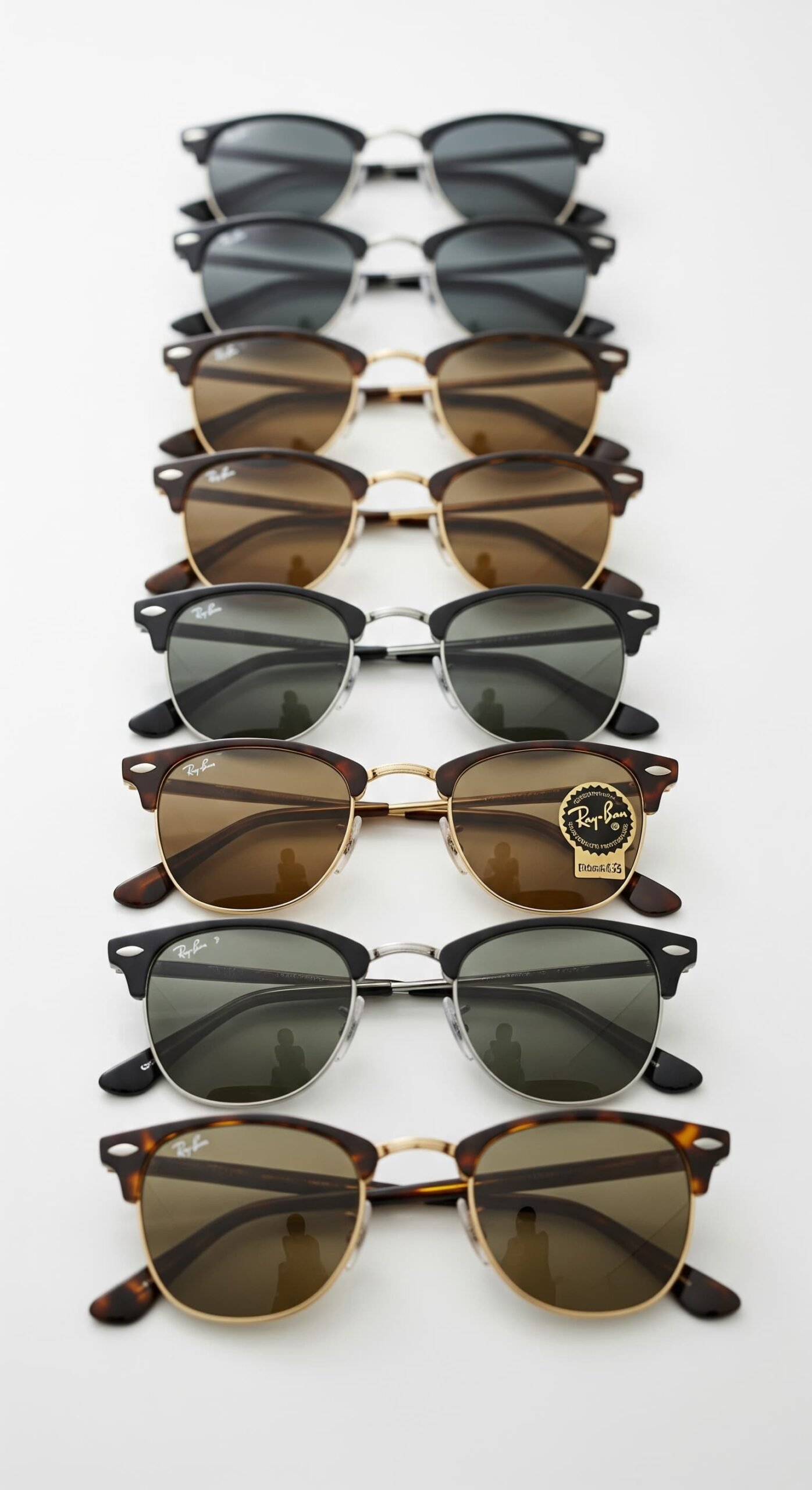 Bộ sưu tập RayBan RB3016 Clubmaster đa màu sắc