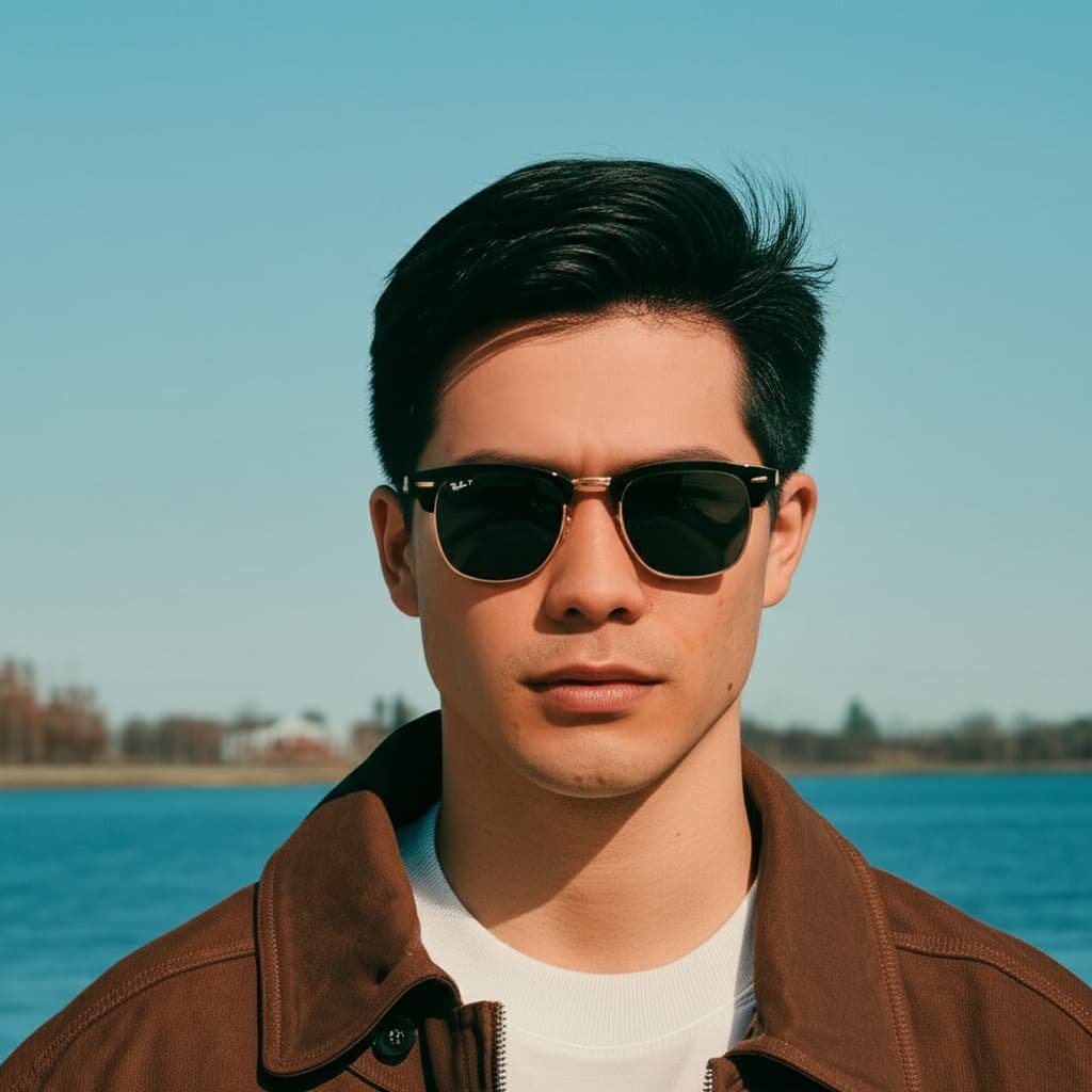 RayBan RB3016 Clubmaster 901-58 Green Classic