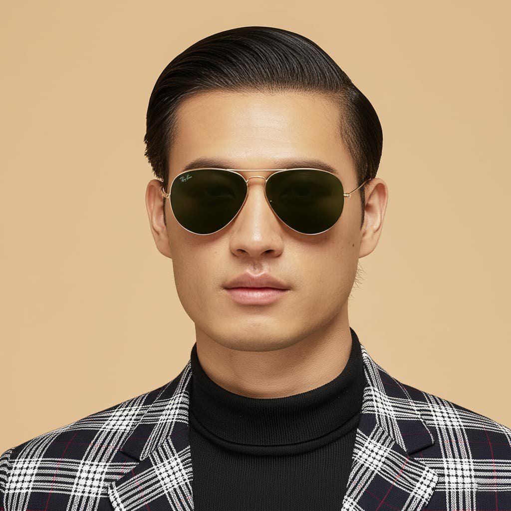 RayBan RB3026 L2846 gọng vàng tròng G-15