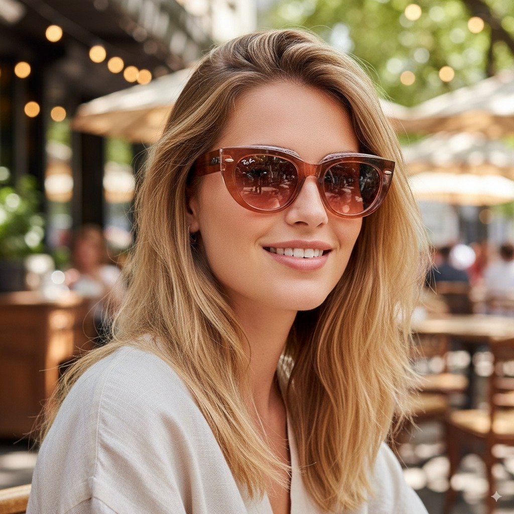 RayBan RB2286F 1415/A5 - Đỏ Đất Trong Suốt