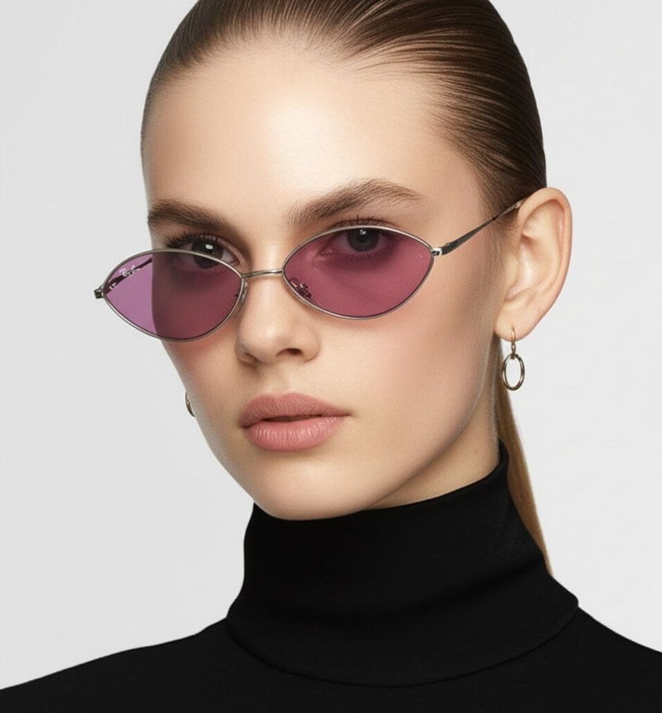 RayBan RB3757 bạc với tròng tím