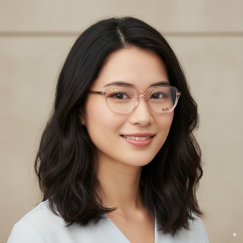 RayBan RB5424D 8267 - Hồng Trong Suốt