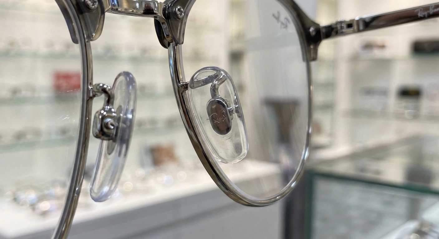 Đệm mũi kính RayBan Aviator chính hãng với logo R.B