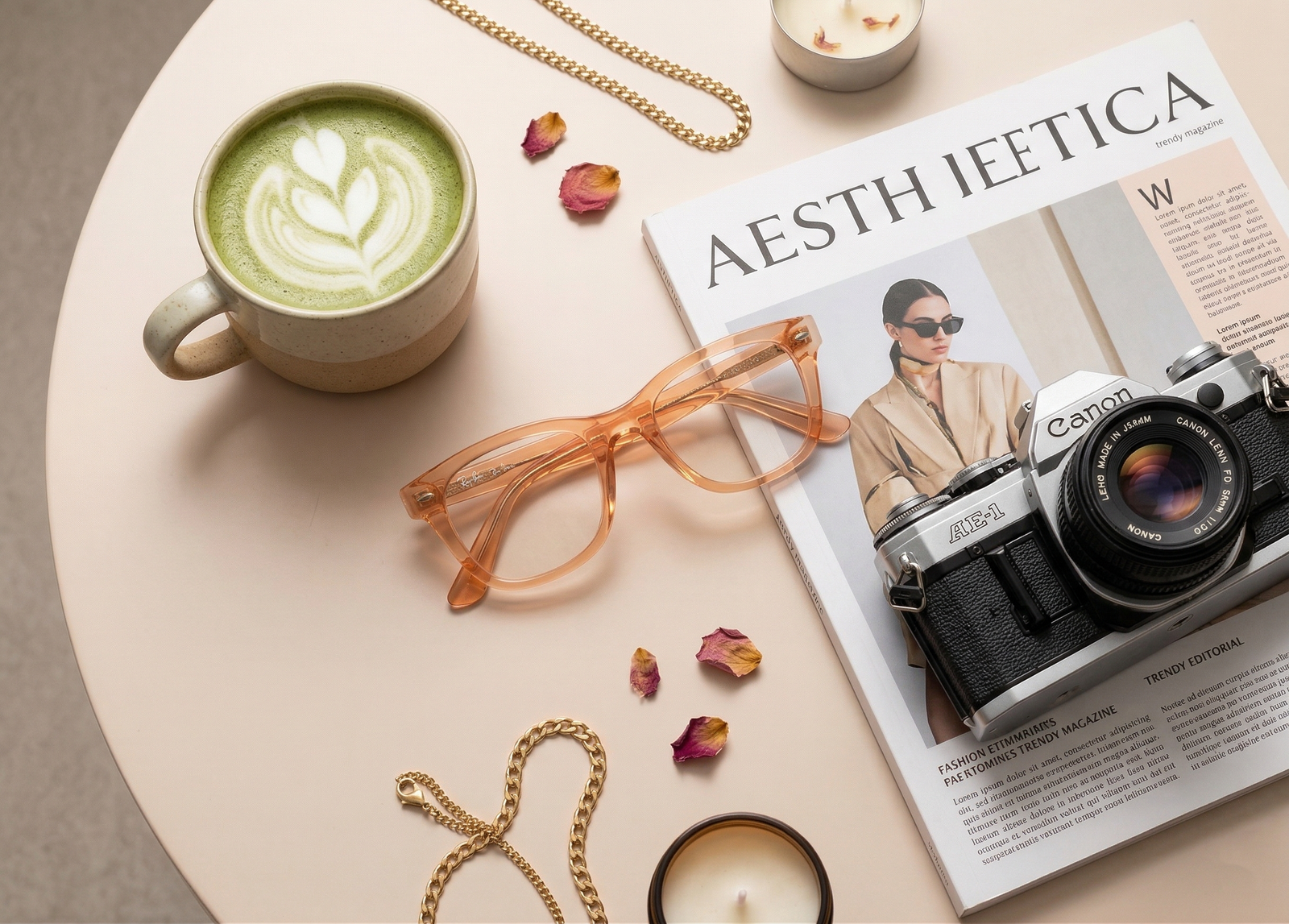 Gọng kính Ray-Ban trong suốt màu cam đào pastel