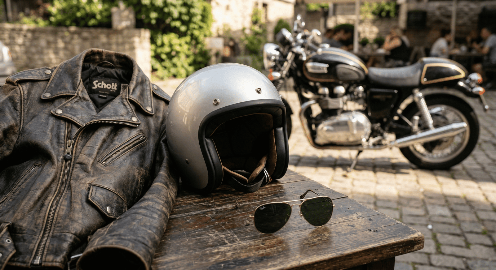 Ray-Ban Aviator cho dân phượt mô tô cổ điển