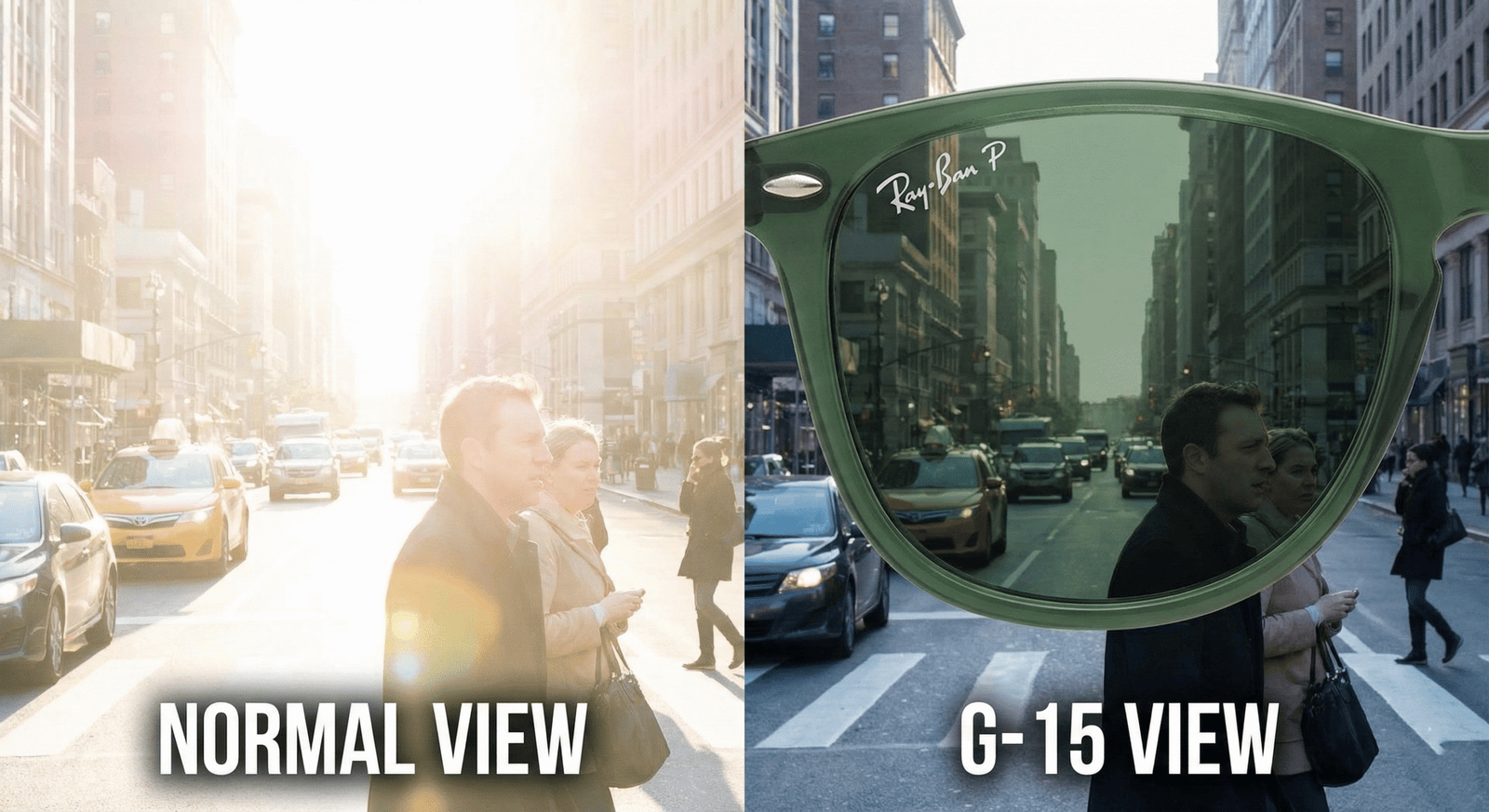 Tròng kính Ray-Ban B-15 - Tuyệt tác tương phản