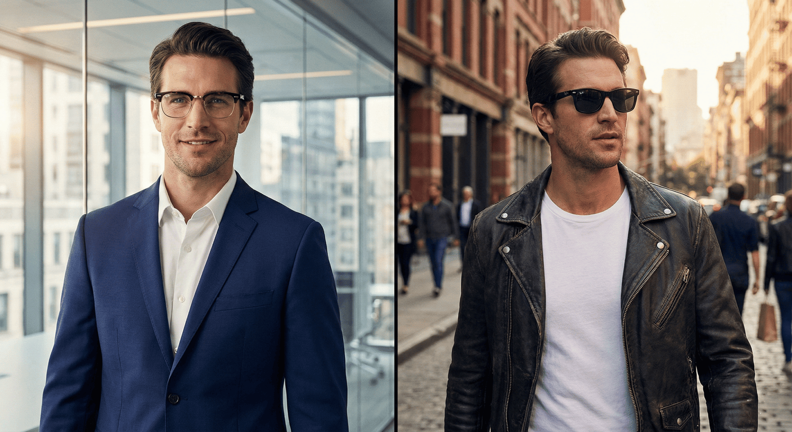 Phối đồ với kính Ray-Ban