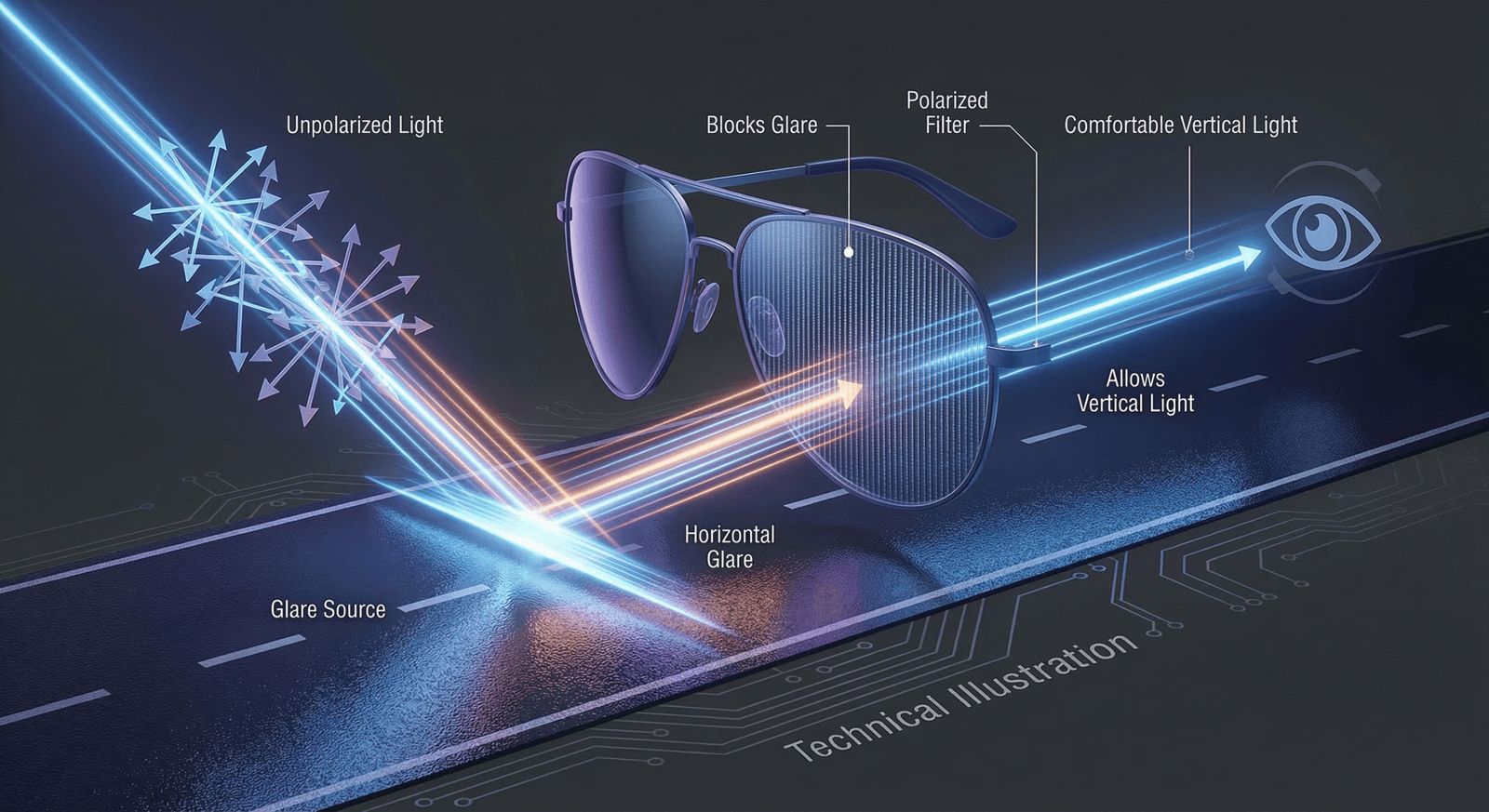 Công nghệ Polarized trên kính Ray-Ban