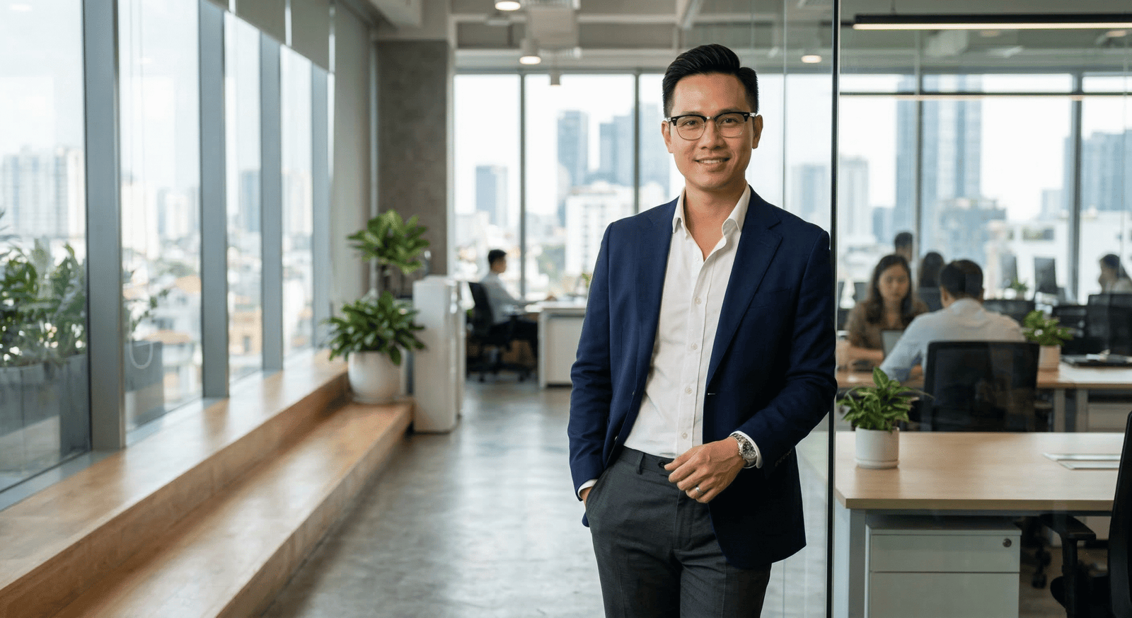 Gọng kính cận Ray-Ban phong cách công sở