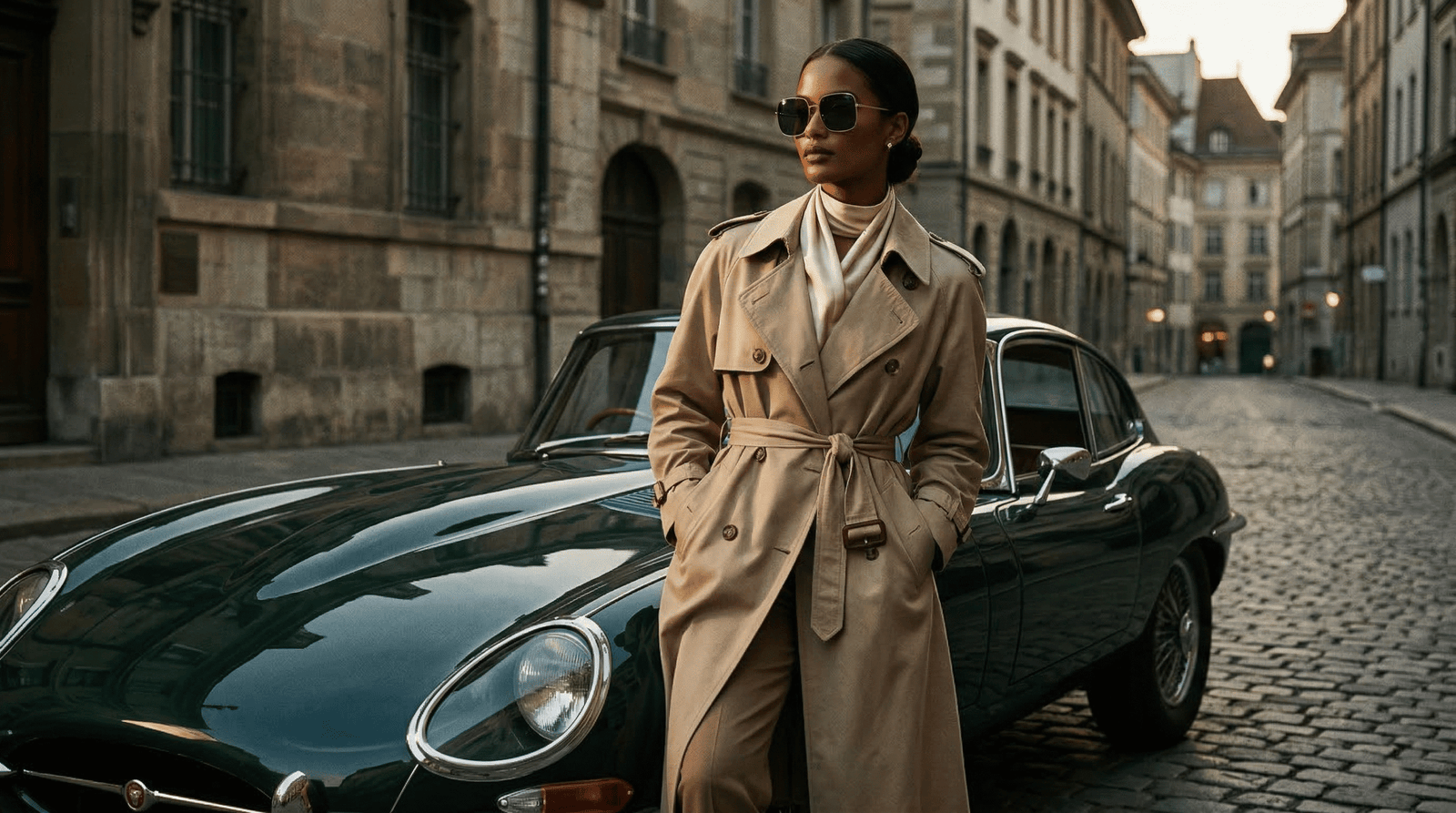 Kính gọng vuông to bản Ray-Ban phong cách Old Money Retro