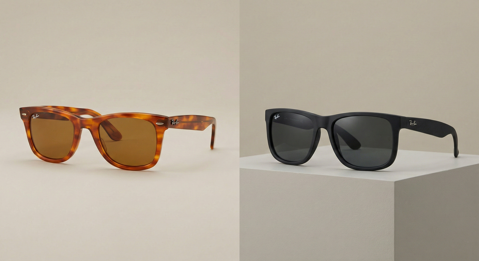 So sánh gọng kính Ray-Ban Acetate và Nylon