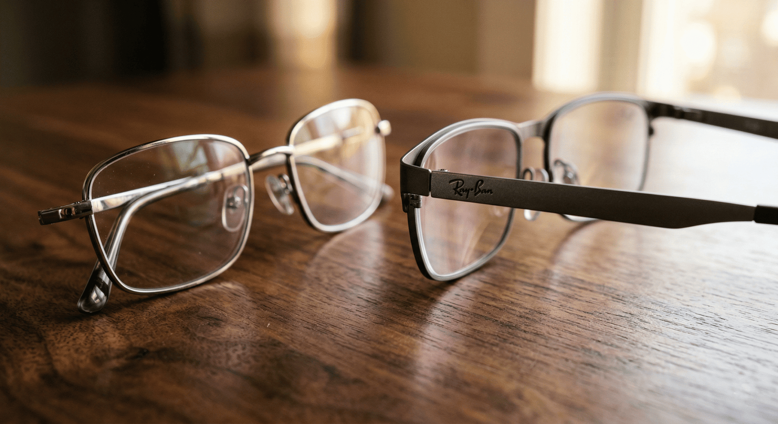 So sánh gọng kính Titan Ray-Ban và gọng hợp kim thông thường