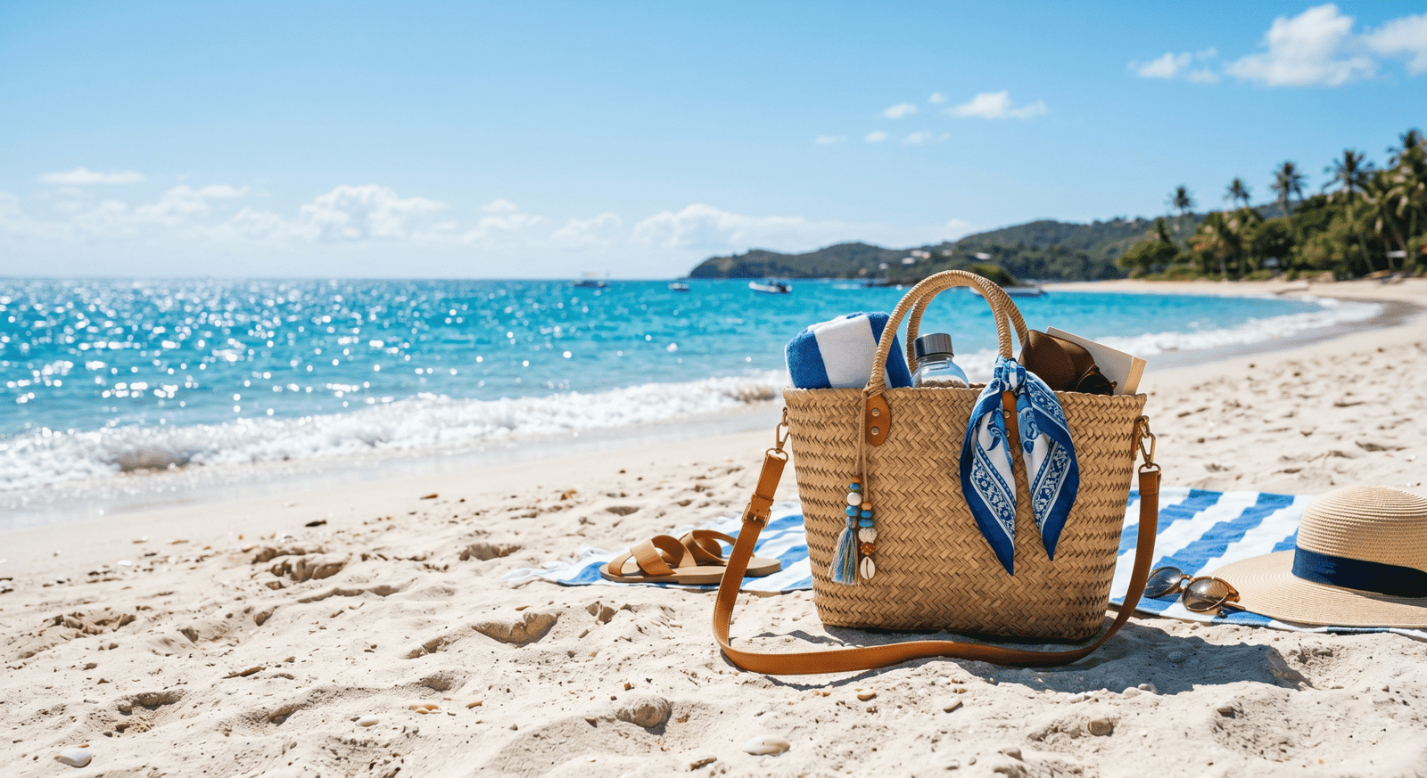 Hội chị em sành điệu với túi đi biển đầy đủ phụ kiện mùa hè