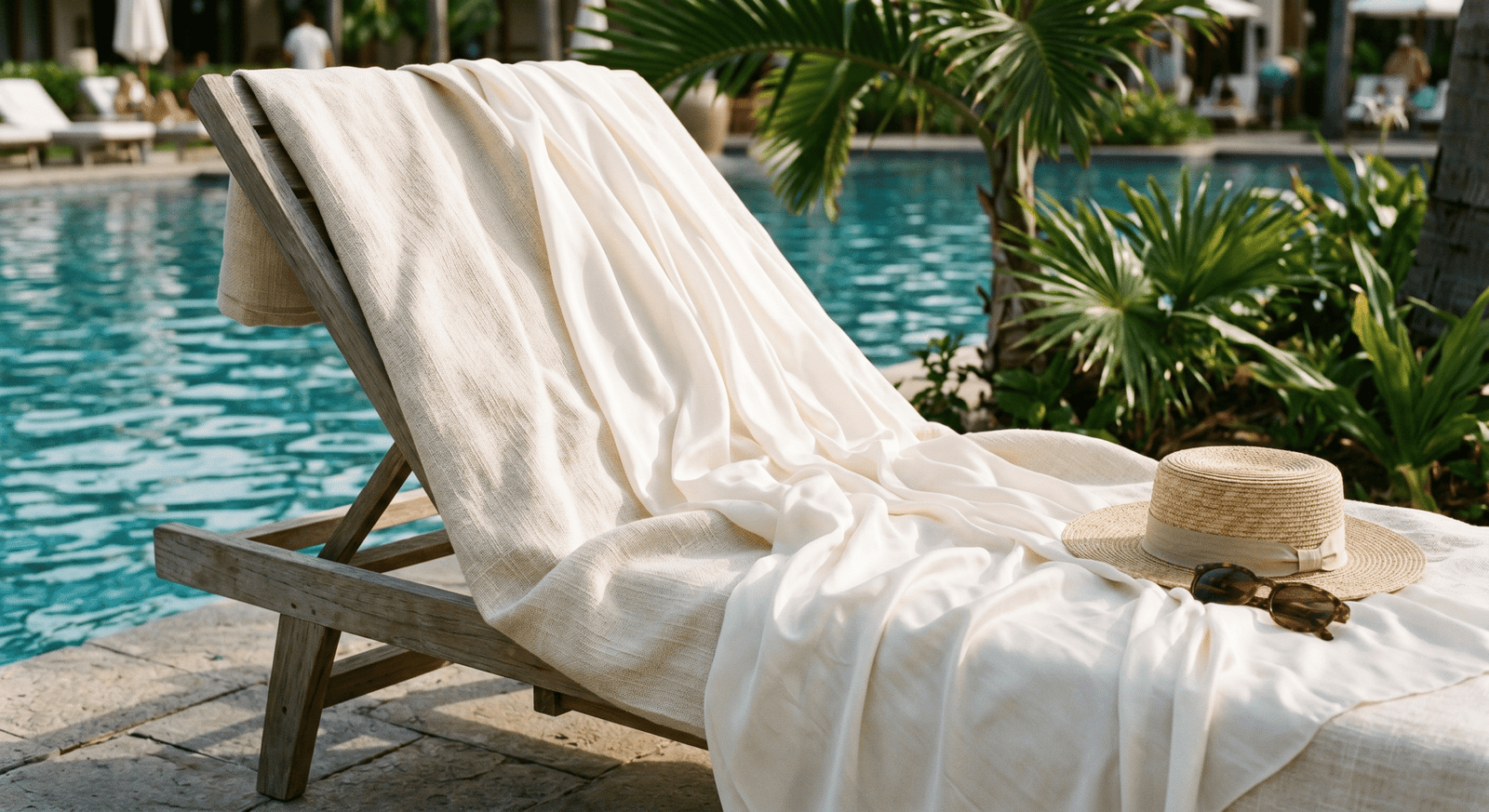 Chất liệu linen cao cấp và trang phục tối giản đi resort