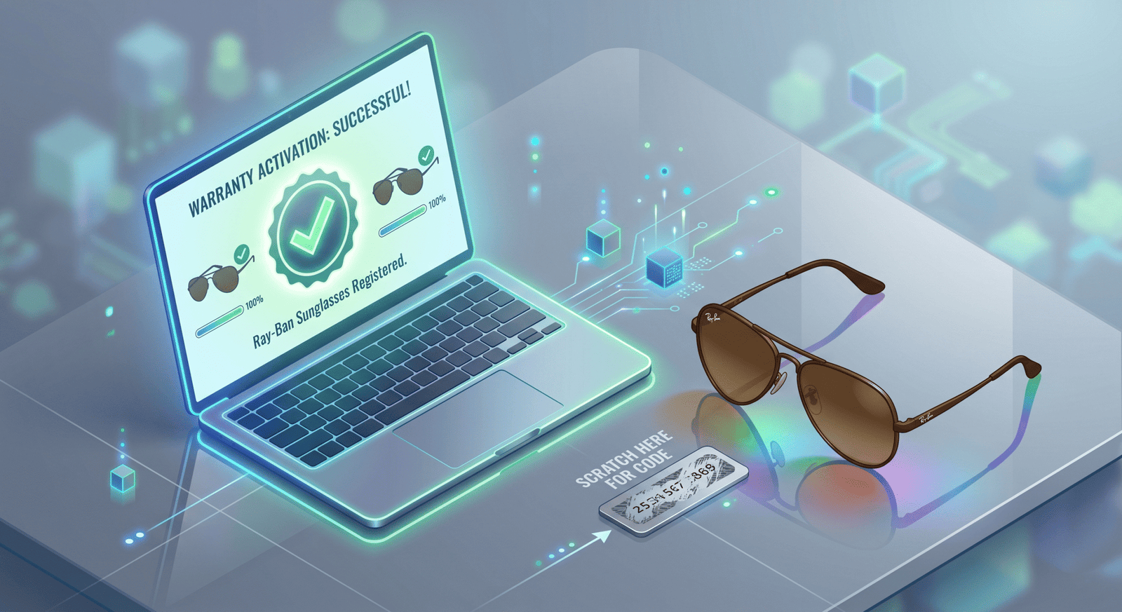 Các bước kích hoạt bảo hành điện tử Ray-Ban E-warranty