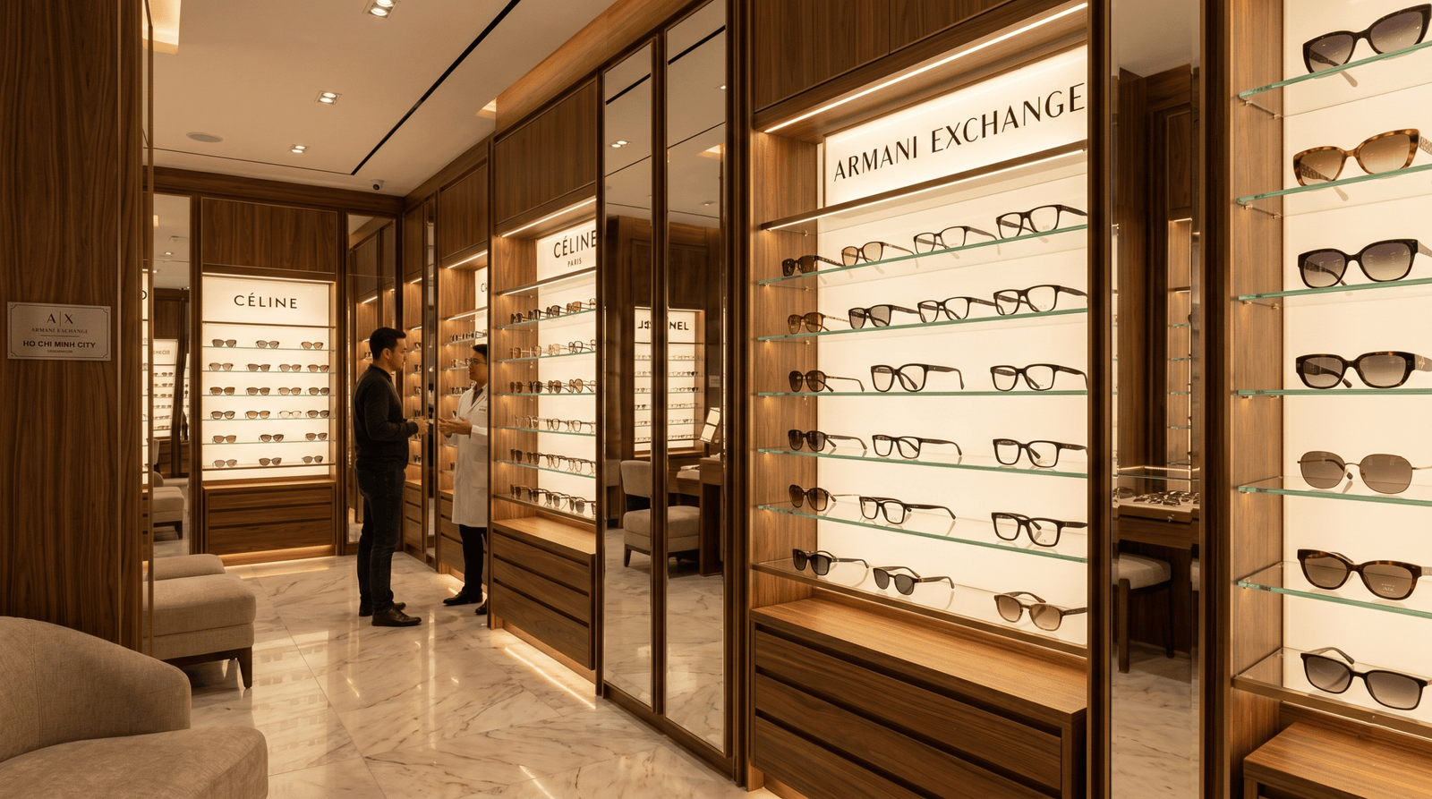 Mua gọng kính Armani Exchange chính hãng tại Liên Sơn Optic