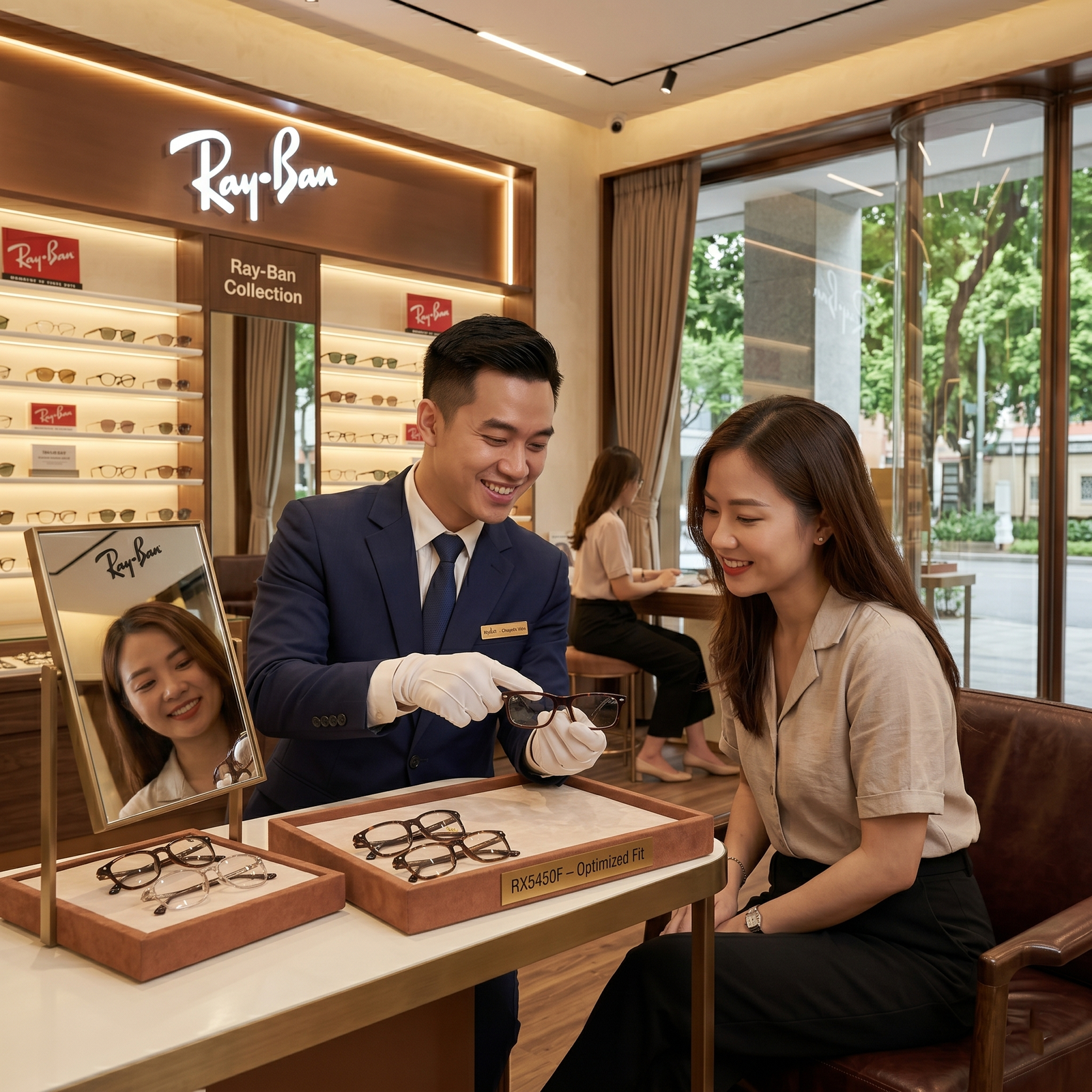 Chuyên viên tư vấn kính mắt tại Lienson Optic