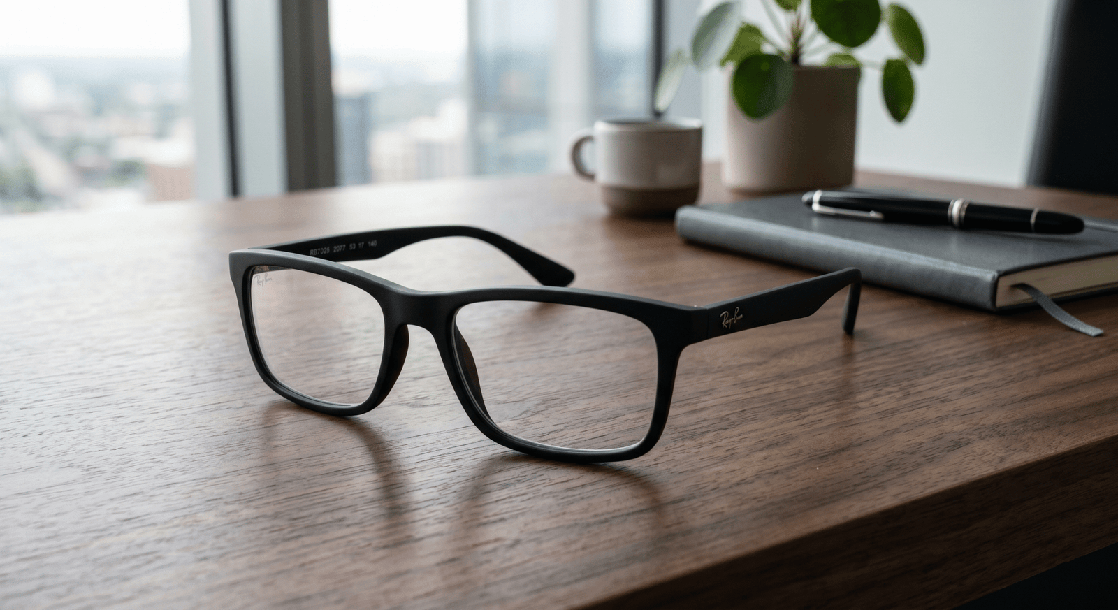Gọng kính RAYBAN RB7025 2077 màu đen nhám matte black – thiết kế tinh tế sang trọng