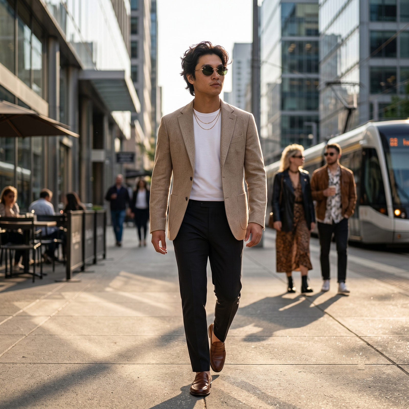 RAYBAN RB3929 001/71 phối cùng outfit dạo phố sang trọng