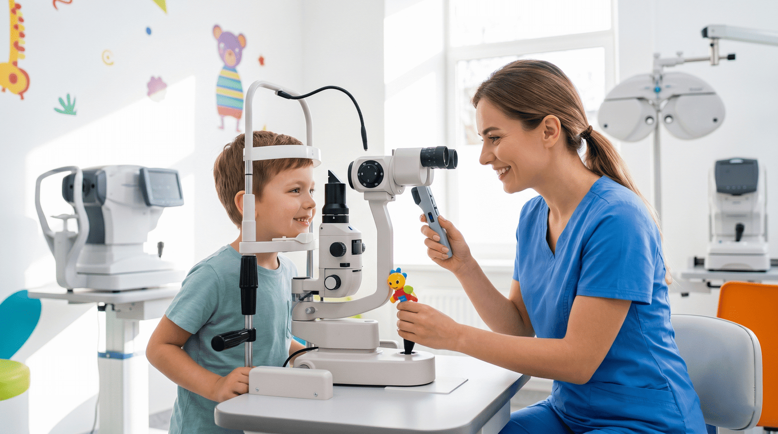 Trẻ em nhạy cảm ánh sáng – dấu hiệu sợ ánh sáng photophobia và lé mắt lác mắt