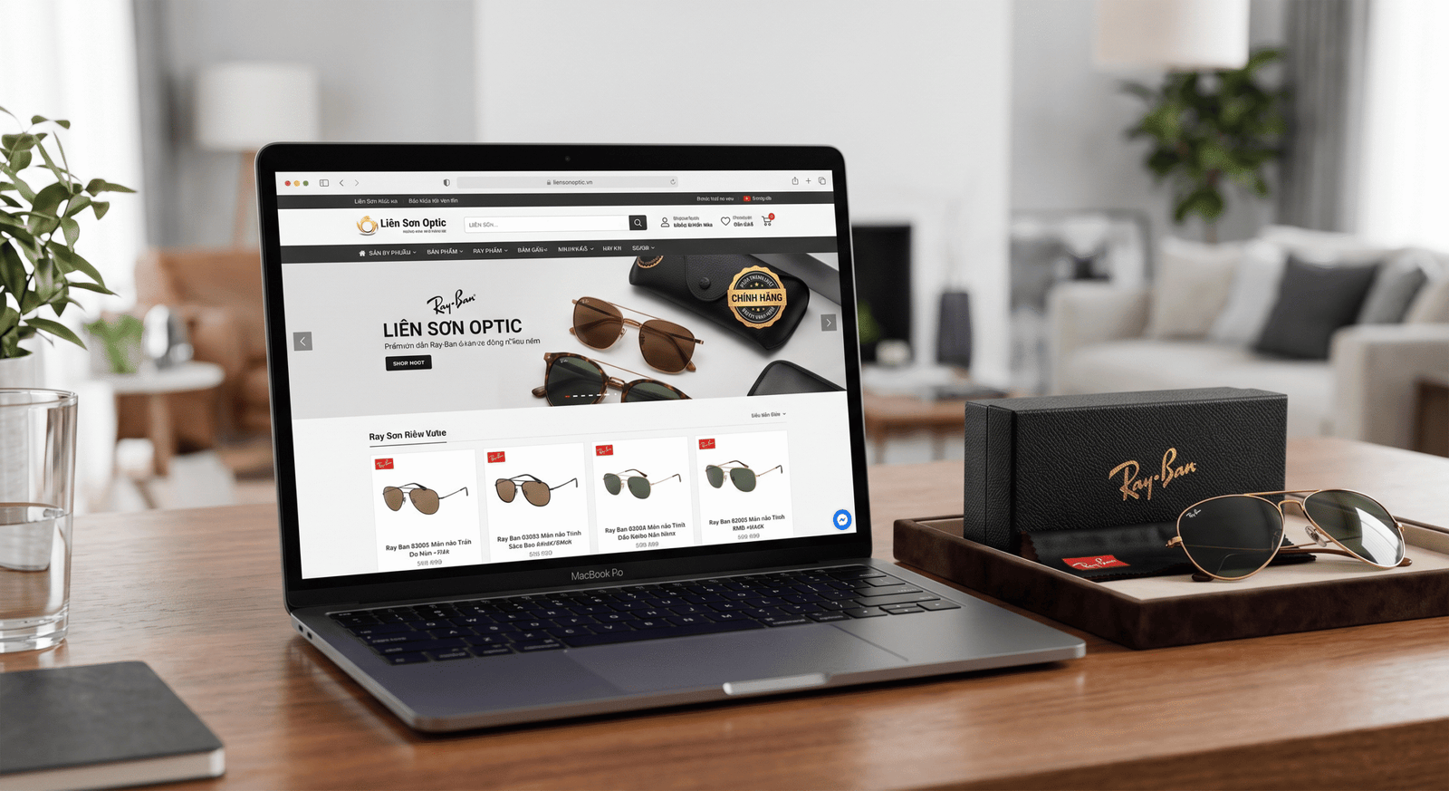 Gọng kính Rayban RB7025 2077 – đen nhám nam tính