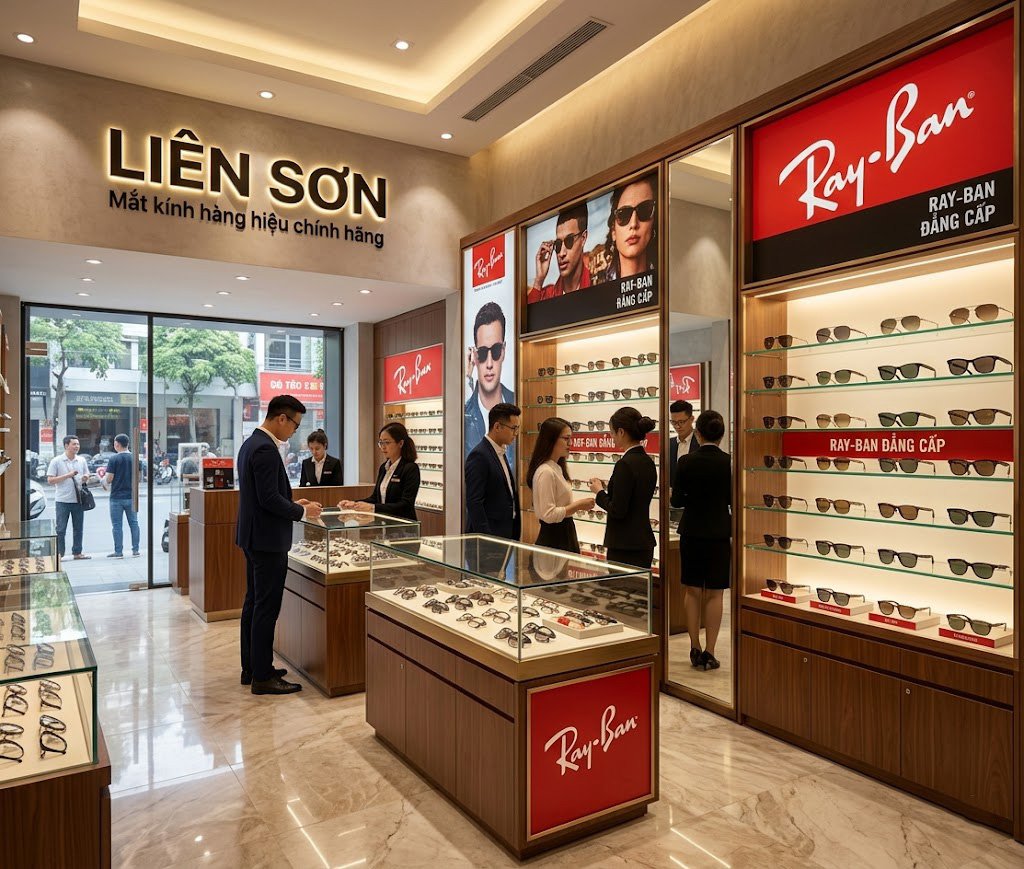 Showroom Mắt Kính Liên Sơn – đại lý Ray-Ban chính hãng tại TP.HCM