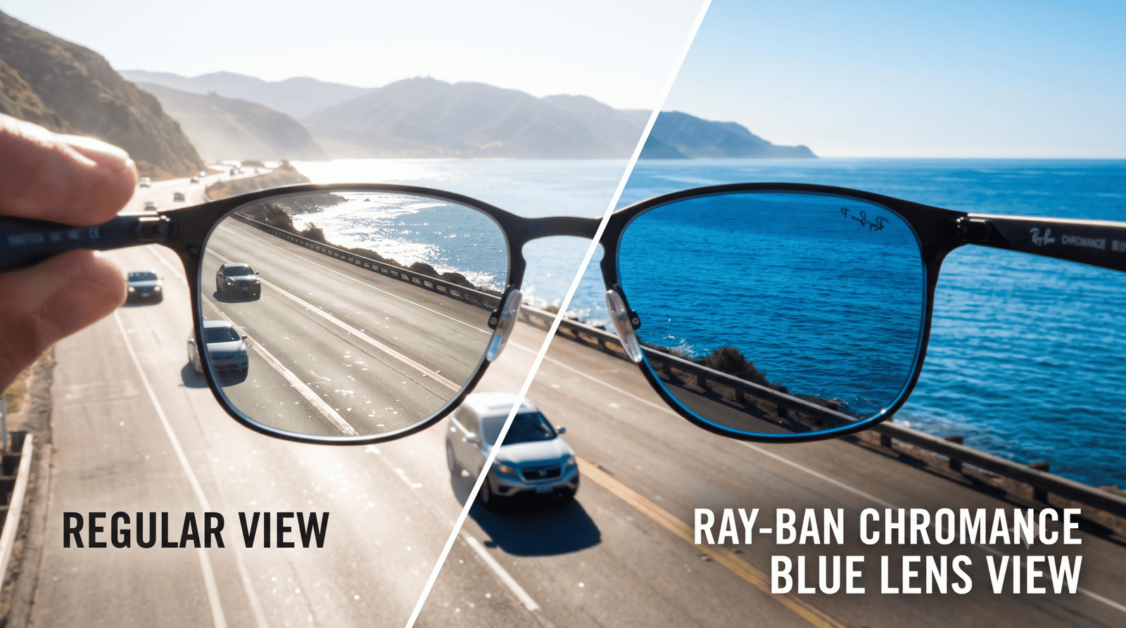 Tròng kính Chromance Polarized xanh dương của Ray-Ban RB4470CH 601S1C