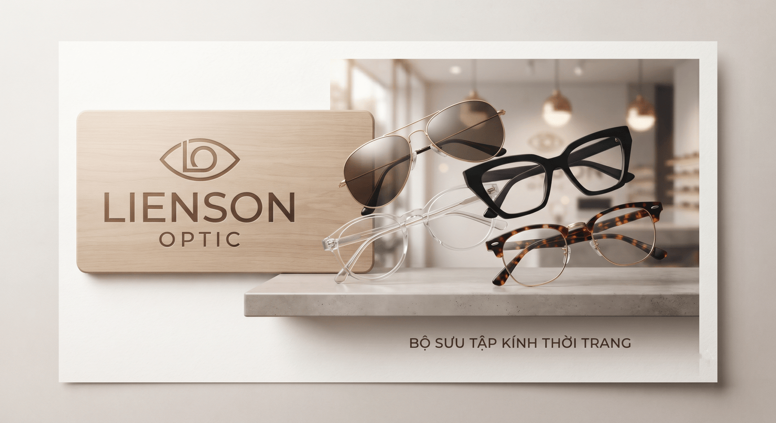 Khách hàng trải nghiệm kính Ray-Ban tại Lienson Optic TP.HCM