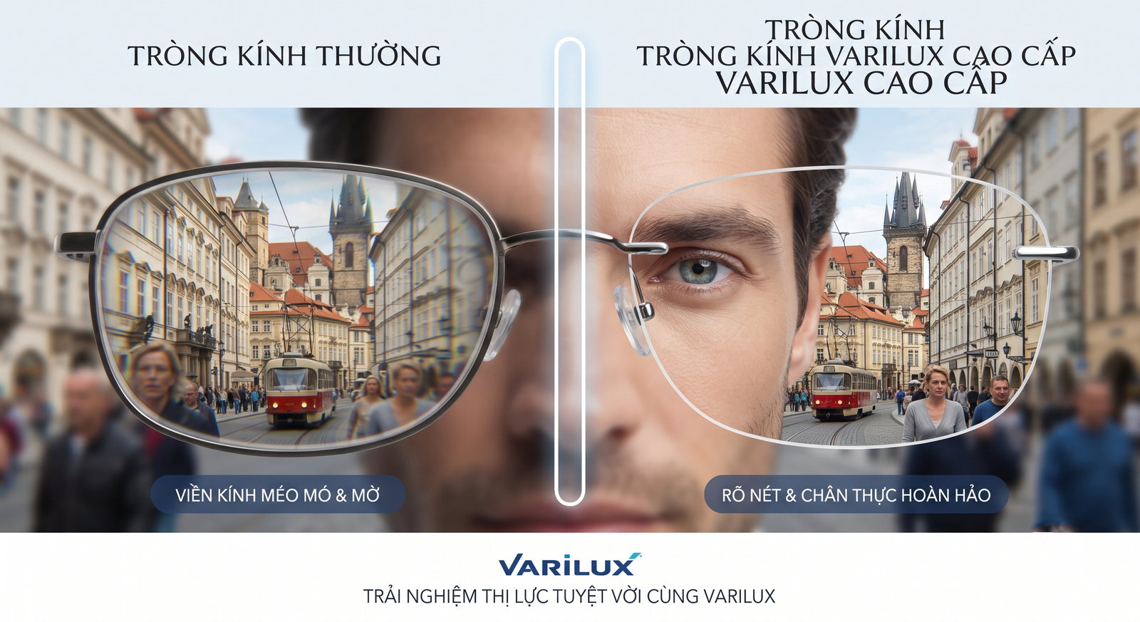 Công nghệ Digital Surfacing Varilux giảm quang sai và méo hình