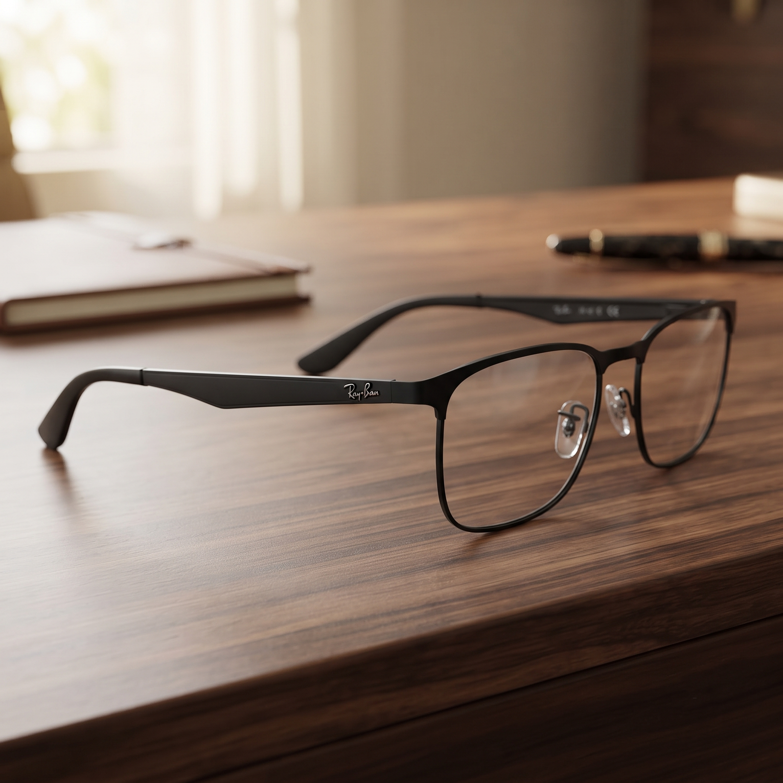 Gọng kính Ray-Ban RB6363 2904 – Kim loại đen matte cao cấp