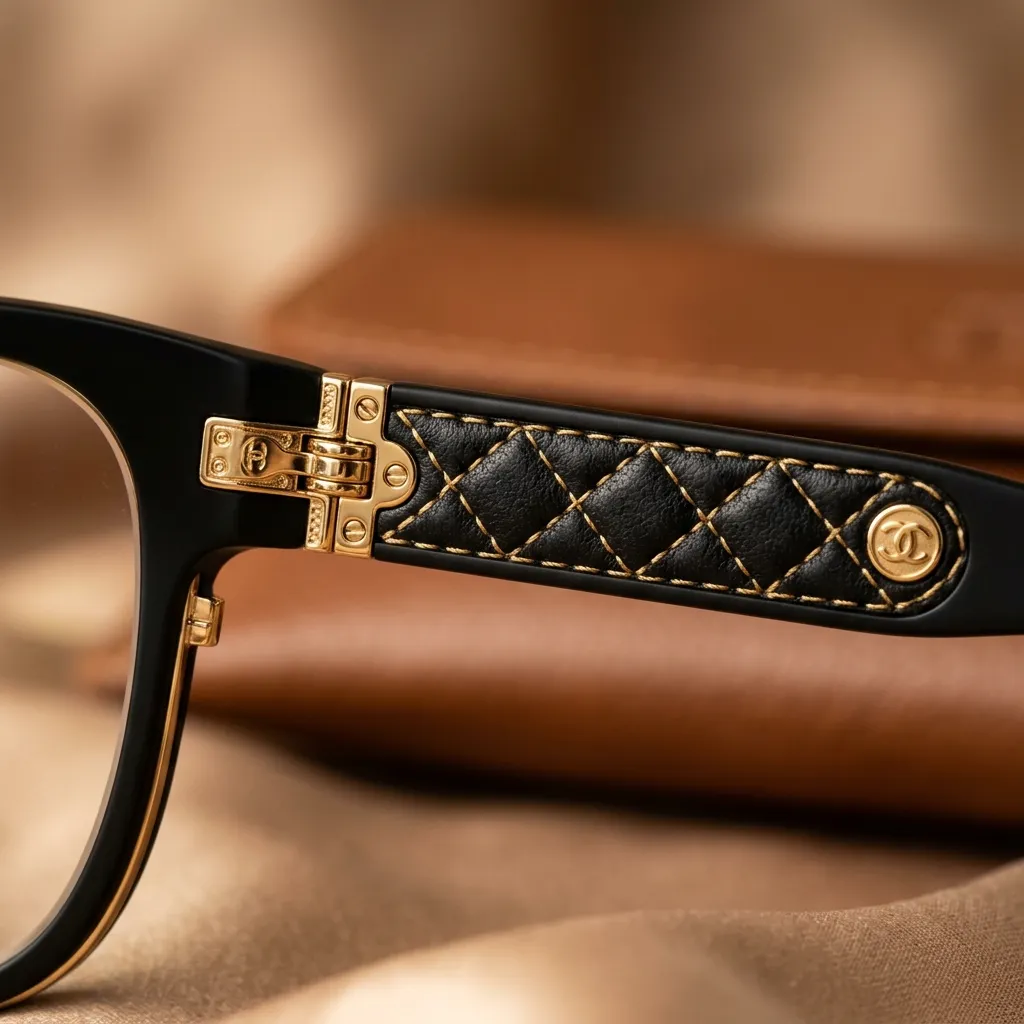 Cận cảnh kính mát Lady Dior với họa tiết Cannage đặc trưng ở càng kính, toát lên vẻ đẹp cổ điển