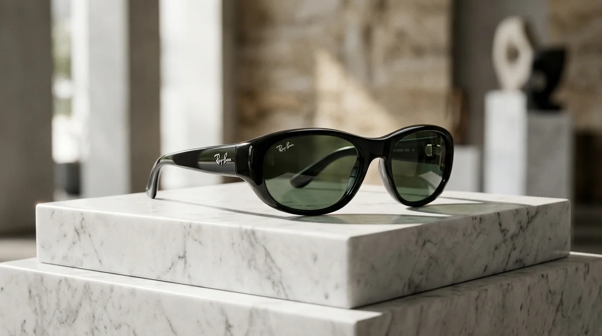 kính mát rayban jennie daddy o rb2016 gọng oval đen bóng tròng xanh g15 chính hãng